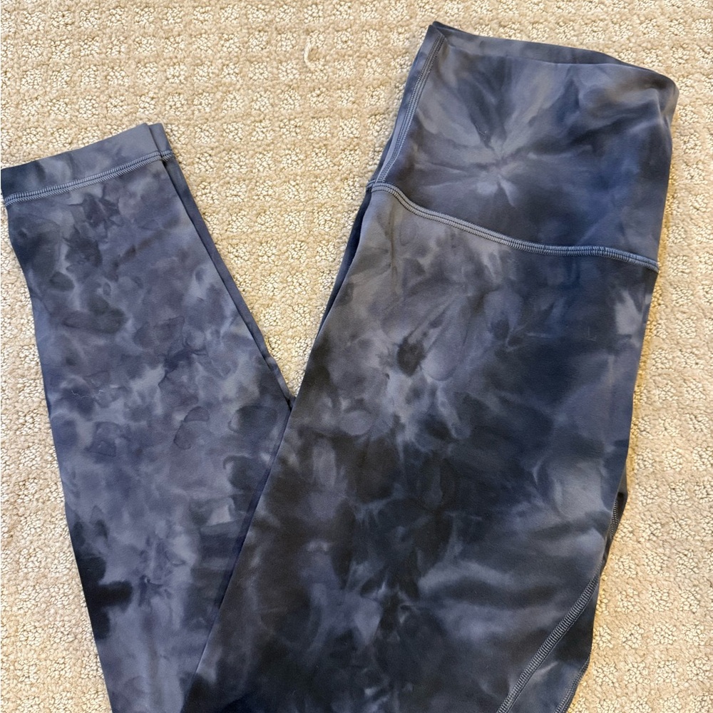 LULULEMON J2 Align Hi-Rise Pant 28" size10 Diamond Dye Pitch Grey Graphite